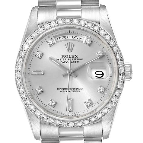 rolex presidential silver|presidential rolex for sale.